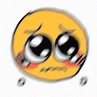 ☺️ Emoji, Meme, Süß, Bittend, Erröten, Ausdruck, Internetkultur whatsapp sticker