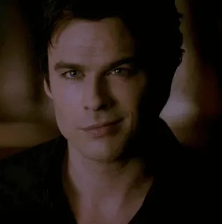 🖤 Damon Salvatore The Vampire Diaries vampir, acara TV, Ian Somerhalder, paranormal, supranatural telegram sticker