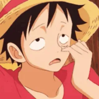 🍖 Luffy One Piece Anime, One Piece, Ruffy, Lustig, Cartoon telegram sticker