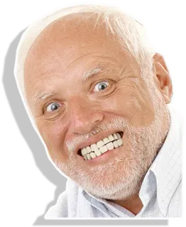 😬 Hide the Pain Harold Мем, Интернет, Стоковое фото, Гарольд telegram sticker