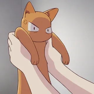 🐱 Kyo Sohma Fruits Basket anime, cat, kyo, fruits basket, angry, manga telegram sticker