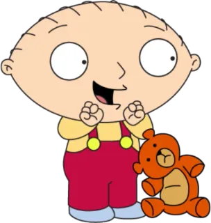 😬 Stewie Griffin Family Guy Cartoon, Baby, Teddybär, Stewie Griffin, Family Guy telegram sticker