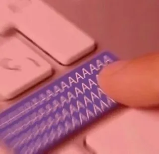 🏵 AAAAAAAAAAAAAAA keyboard, mengetik, huruf, stiker, jari, tombol whatsapp sticker