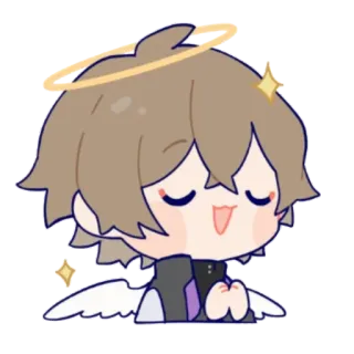 😇 Anime, Malaikat, Chibi, Lucu, Kawaii telegram sticker