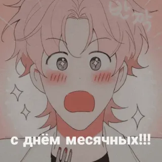 🥰 с днём месячных!!! telegram sticker