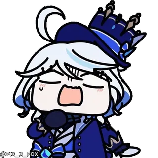 😱 Furina Genshin Impact whatsapp sticker