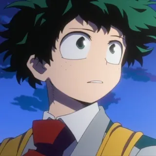 😏 Izuku Midoriya My Hero Academia Anime, My Hero Academia, Izuku Midoriya, Deku, Held whatsapp sticker