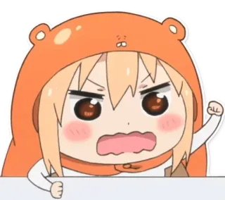 😠 Umaru Doma Himouto! Umaru-chan Аниме, Умару, Злой, Милый, Манга telegram sticker