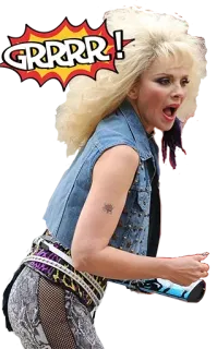 😢 GRRRR! wütend, Frau, schreien, Haare telegram sticker