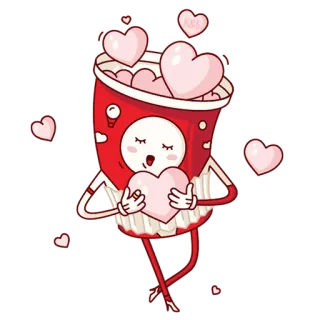 🥰 heart, love, valentine, kawaii, cute, cartoon telegram sticker