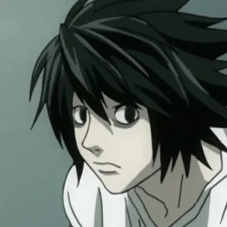 🙄 L Lawliet Death Note Anime, L, Death Note, Detective, Manga telegram sticker