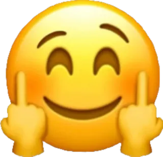 🖕 Emoji, Dedo corazón, Grosero, Ofensivo, Gesto, Emoticono whatsapp sticker