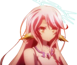 😏 Shiro No Game No Life anime, Shiro, No Game No Life, lindo, kawaii whatsapp sticker