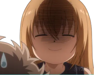 🙂 Anime, Mangá, Garota, Expressão, Fofo, Desenho animado telegram sticker
