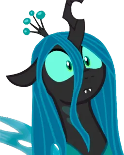 😳 Queen Chrysalis My Little Pony: Friendship is Magic Rainha Chrysalis, My Little Pony, Changeling, desenho animado, vilão telegram sticker