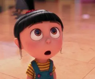 😧 Agnes Despicable Me agnes, despicable me, kartun, anak, karakter telegram sticker