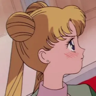 🌙 Usagi Tsukino Sailor Moon Anime, Manga, Sailor Moon, Usagi Tsukino, Cartoon, Meisje, Leuk telegram sticker
