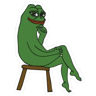 😏 Pepe the Frog Pepe, frog, meme, internet, cartoon, character whatsapp sticker