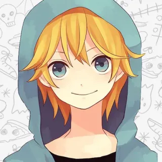 🤠 Anime, Desenho animado, Personagem, Menino, Ilustração telegram sticker