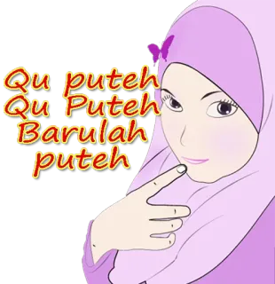gadis solehah whatsapp stickers