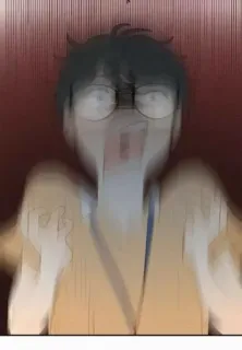 😱 аниме, испуганный, страх, в шоке, взволнованный, мультфильм whatsapp sticker