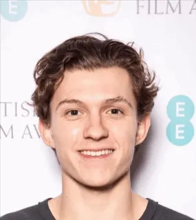 😊 Tom Holland actor, celebrity, portrait, man, film, British Academy Film Awards whatsapp sticker