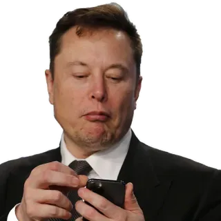 😌 Elon Musk Elon Musk, entrepreneur, technology, billionaire, business, phone telegram sticker
