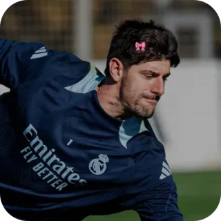 💋 Thibaut Courtois Real Madrid CF Emirates FLY BETTER telegram sticker
