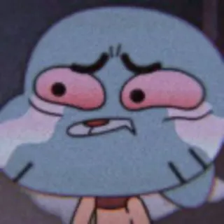 🍕 Gumball The Amazing World of Gumball cartoon, sad, crying, Gumball, The Amazing World of Gumball whatsapp sticker