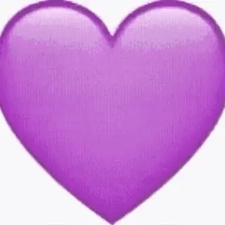 🎈 coeur, amour, emoji, violet telegram sticker
