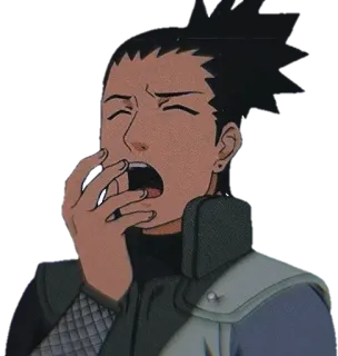 🥱 Shikamaru Nara Naruto shikamaru, naruto, anime, gähnen, müde whatsapp sticker