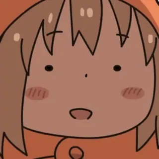 🙂 애니메이션, 만화, 귀여운, 카와이, 만화, 행복한, 소녀 whatsapp sticker