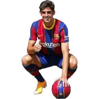 😁 soccer player, athlete, Barcelona FC, soccer, football, sports whatsapp sticker