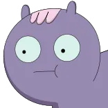 👀 horse, cartoon, purple, animal, funny, sticker telegram sticker
