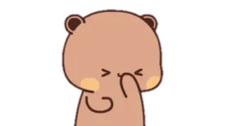 🍩 Bär, niedlich, Cartoon, traurig, Emoji telegram sticker