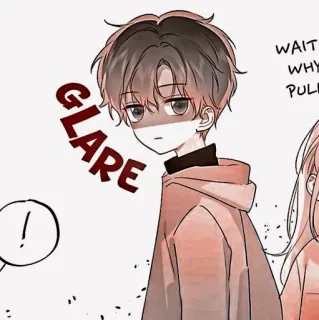 🦔 GLARE WAIT WHY Anime, Manga, Chłopak, Zły, Wzrok telegram sticker
