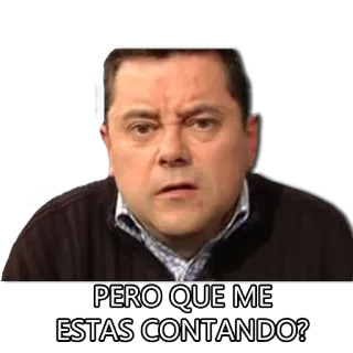 🐵 PERO QUE ME ESTAS CONTANDO? reazione, spagnolo, meme, confusione, domanda whatsapp sticker