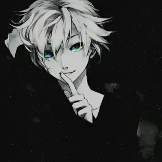 ♥️ Anime, Chico, Personaje, Arte digital, Fantasía telegram sticker
