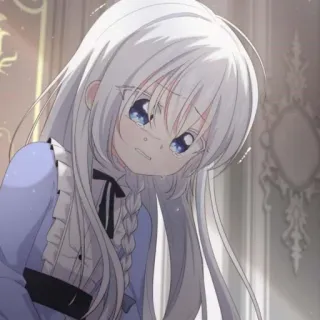 🎐 アニメ 女の子, 悲しい, 泣く, 漫画, アニメ, 女の子 telegram sticker