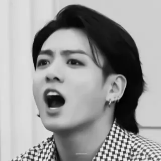 😲 Jungkook K-pop, cantante, celebridad, música, ídolo, BTS telegram sticker