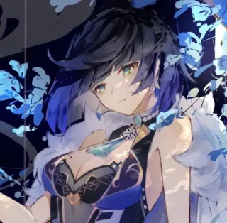 🧿 Yelan Genshin Impact Anime, Cô gái, Game, Genshin Impact, Nhân vật telegram sticker