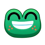 😁 rana, dibujos animados, emoji, feliz telegram sticker