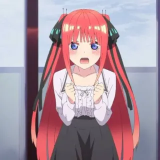 🍷 Nino Nakano The Quintessential Quintuplets Anime, Mangá, Desenho animado, Garota, Nino Nakano, The Quintessential Quintuplets whatsapp sticker