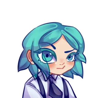 😍 Anime, Manga, Cartoon, Personage, Illustratie telegram sticker