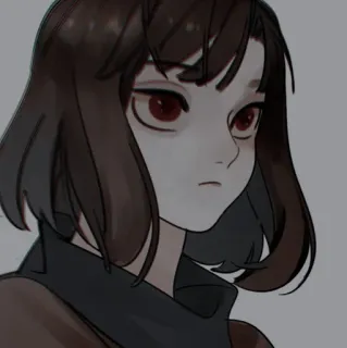 🥀 cartoon, anime, portrait, girl, manga, art telegram sticker