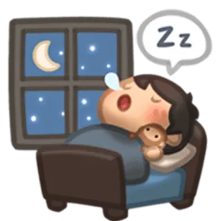💤 Zz tidur, tidur, malam, tempat tidur, zzz telegram sticker