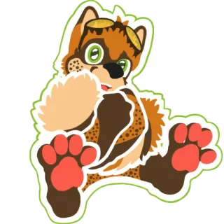 😀 Furry, Tier, Cartoon, Figur, Süß, Maskottchen telegram sticker