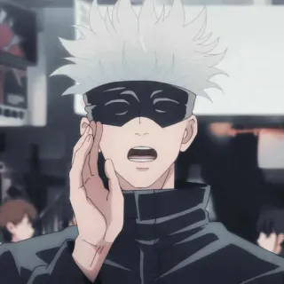 🎭 Satoru Gojo Jujutsu Kaisen Anime, Mangá, Feiticeiro, Gojo, Satoru telegram sticker