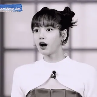 🍋 Lisa kpop, Blackpink, zangeres, persoon, beroemdheid, vrouw, geschrokken telegram sticker