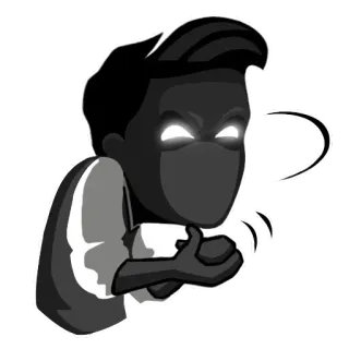 😈 Cartone animato, Pollice in su, Gesto, Approvazione, Mi piace, Accordo whatsapp sticker